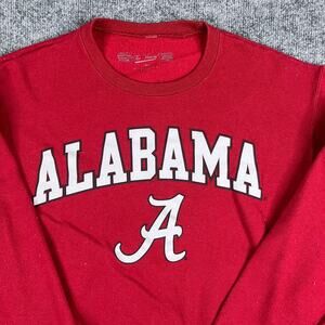 The Victory Sweatshirt Mens Size S Red Alabama Crimson Tide Crewneck Pullover